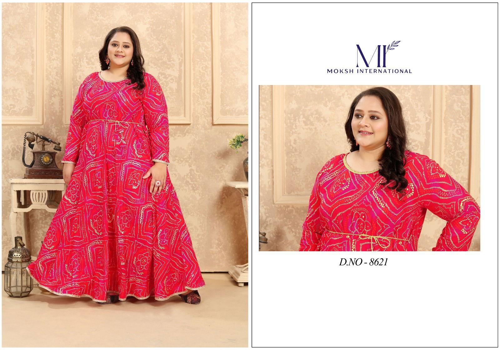 Plus Size Vol1 by Moksh Rayon Kurti With Pocket Catalog 