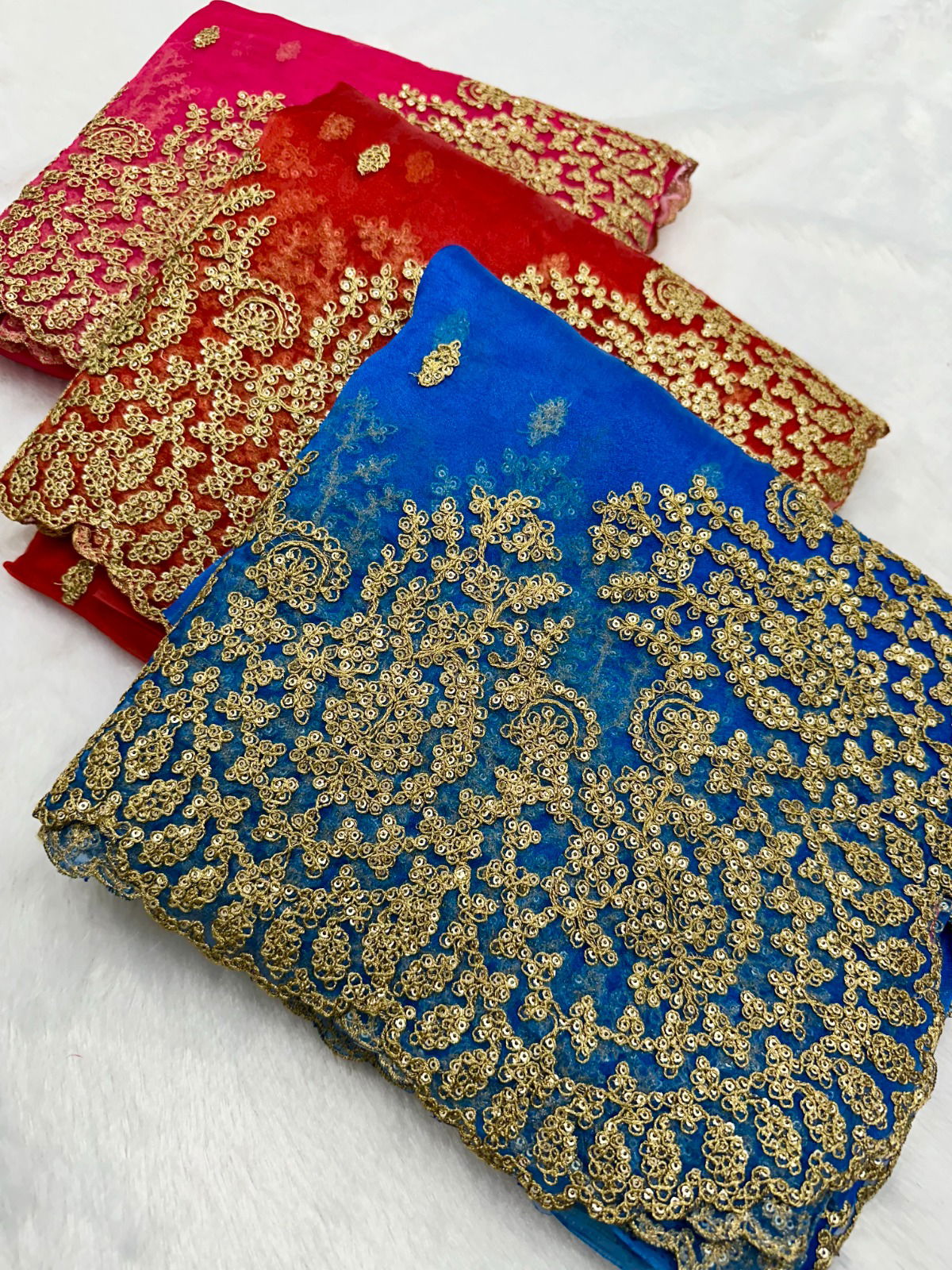 Kavita By Tc Pure Organza Heavy Embroidery Sarees Catalog
