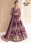 KB 1082 Colors Heavy butterfly Net Bridal Anarkali Gown With Dupatta Orders In India
