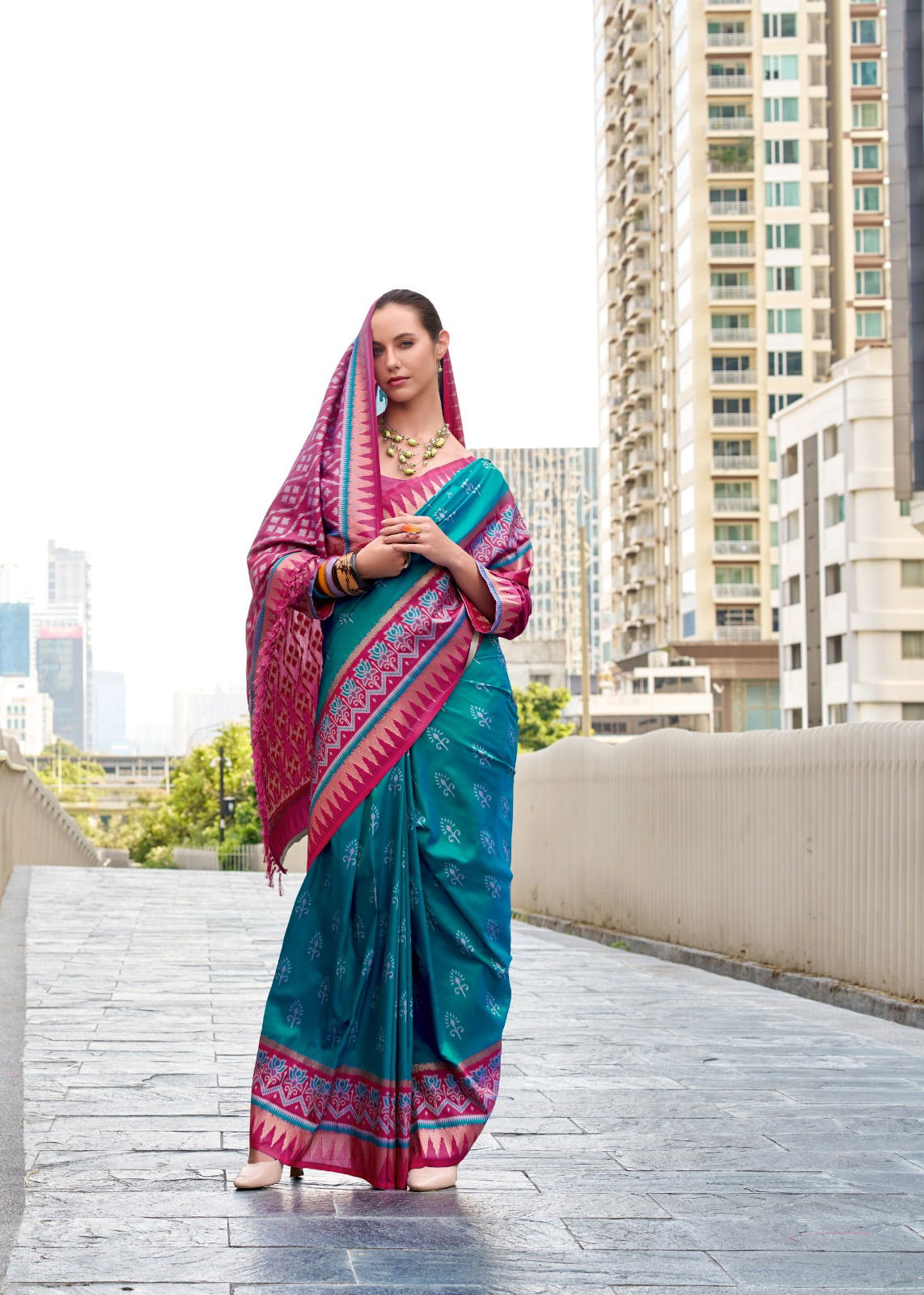 Qutab Minar By Rajpath Soft Silk Fancy Saree Wholesalers In Delhi

