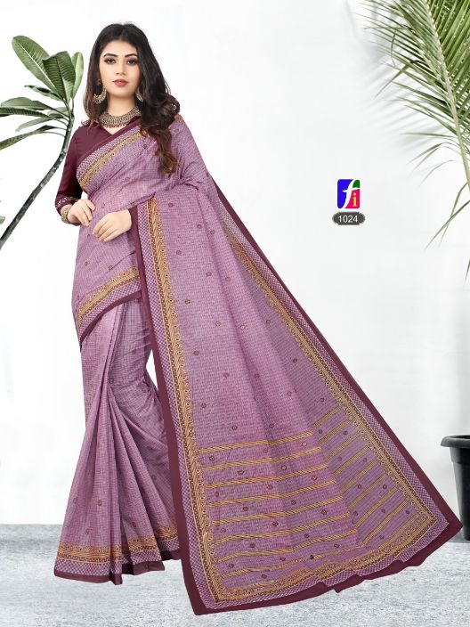 Ganesha Rashami New Collection Of Printed Pure Cotton Daily Wear Cotton Sarees Collection
