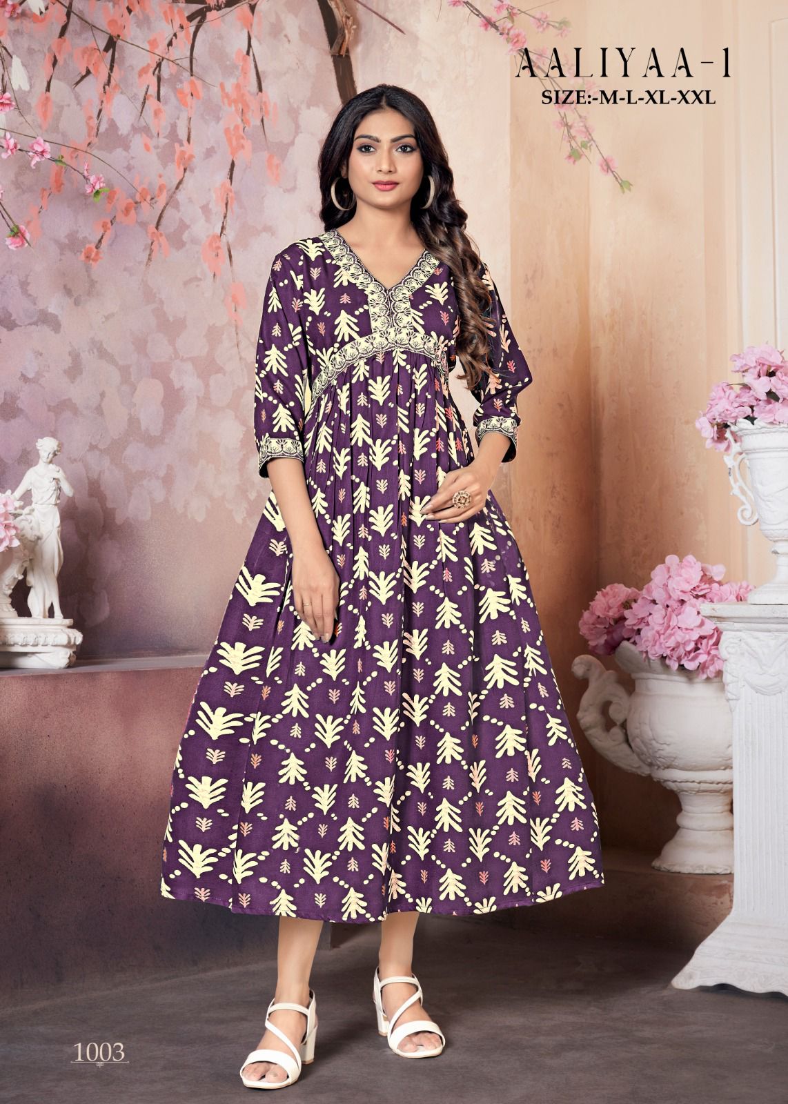 Aaliyaa 1 Alia Cut Printed Kurtis Wholesale Clothing Distributors In India