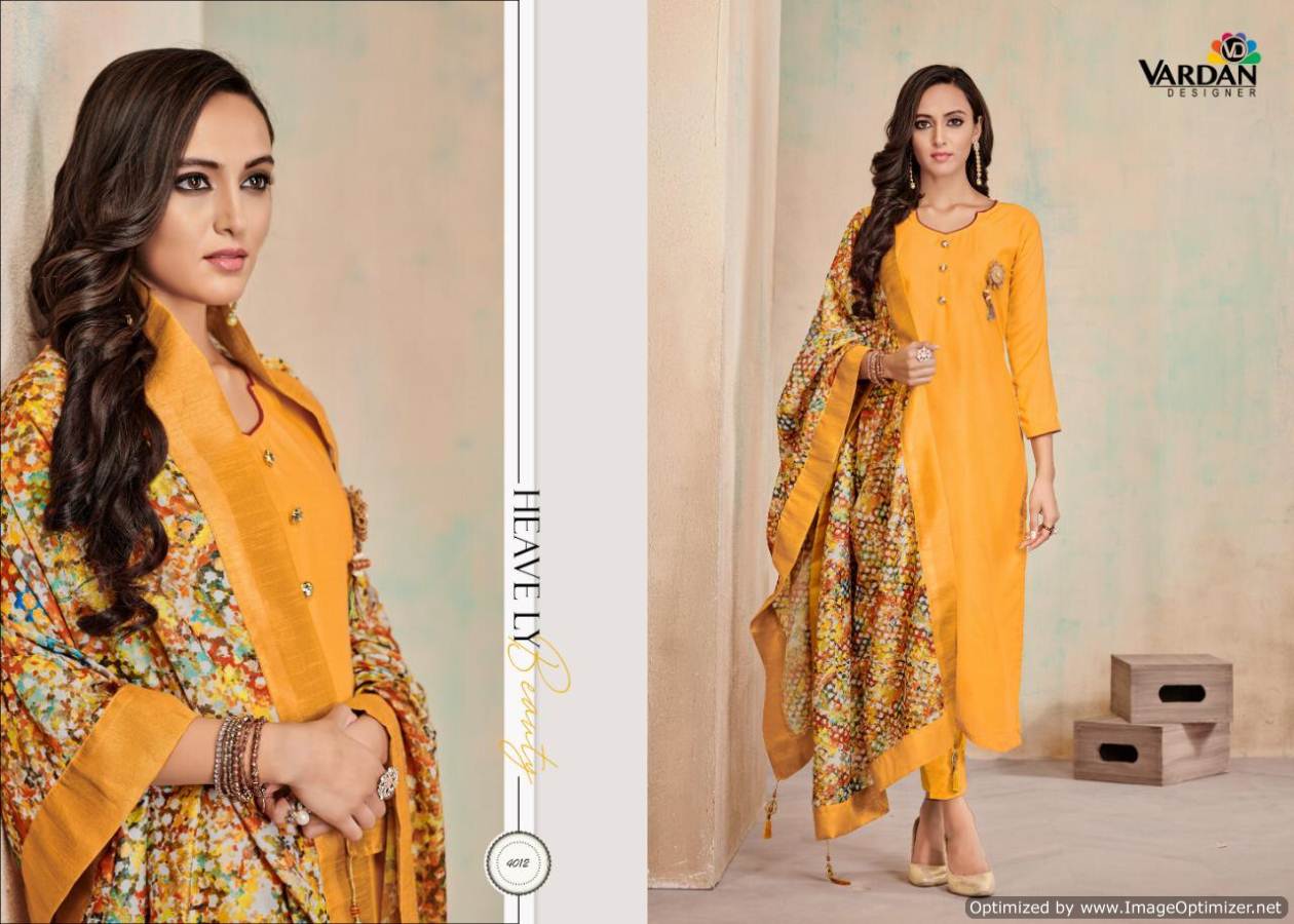 Vardan Kanishka 1 Heavy Designer Ready Made Suit With Embroidery Work and Digital Print Dupatta 