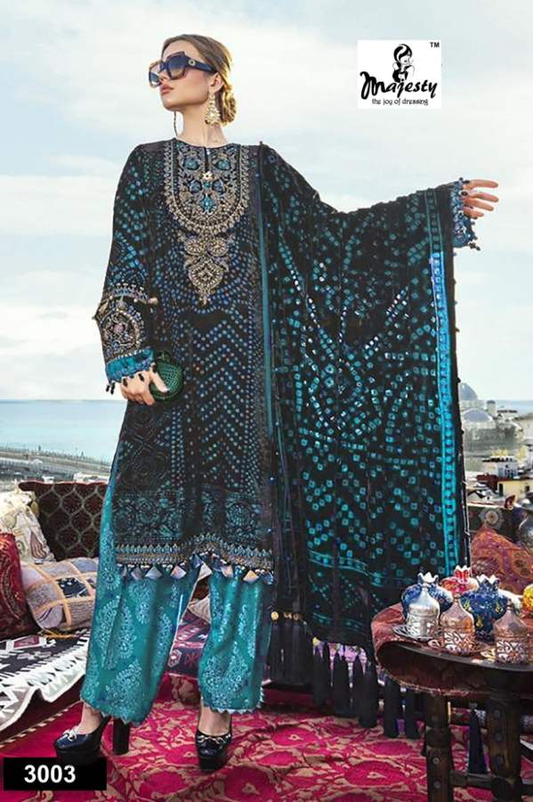 Majesty Maria B Hit 3 Latest Fancy Designer fancy Casual Wear Jam Cotton Pakistani Salwar Suits Collection
