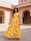 Floral 01 To 05 Designer Cotton Printed Sleeveless Maxi Dress Surat Wholesale Market