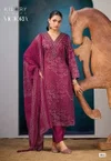 Victoria By Kilory Gaji Silk Digital Foil Printed Embroidery Salwar Kameez 