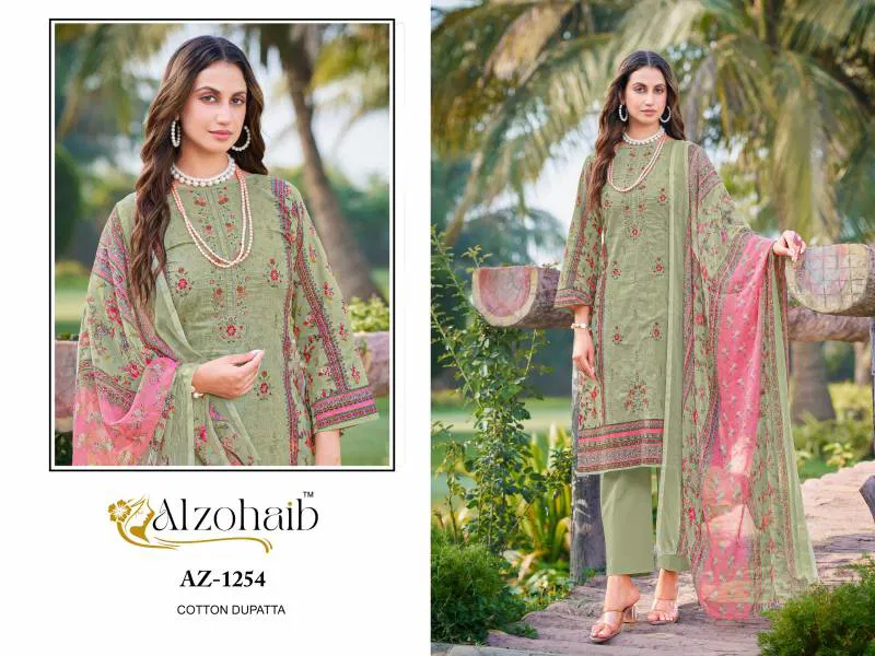 Saira Vol 1 by Alzohaib Chiffon Dupatta Pakistani Salwar Suits bulk orders in india
