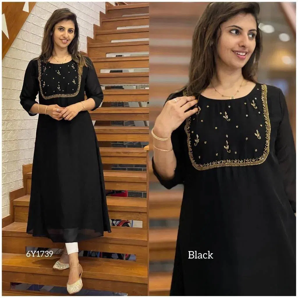 Festive Special Vichitra Designer Kurtis Catalog