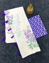 MG 515 Plain Linen Digital Printed Saree Suppliers In India