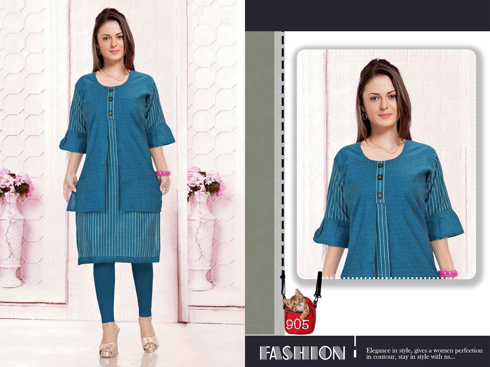 KRINA 01 Latst Fancy Designer Casual Regular Wear Cotton Printed Kurti Collection