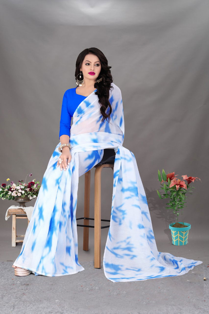 Bt 06 New Soft Fancy Regular Wear Georgette Printed Designer Saree Collection