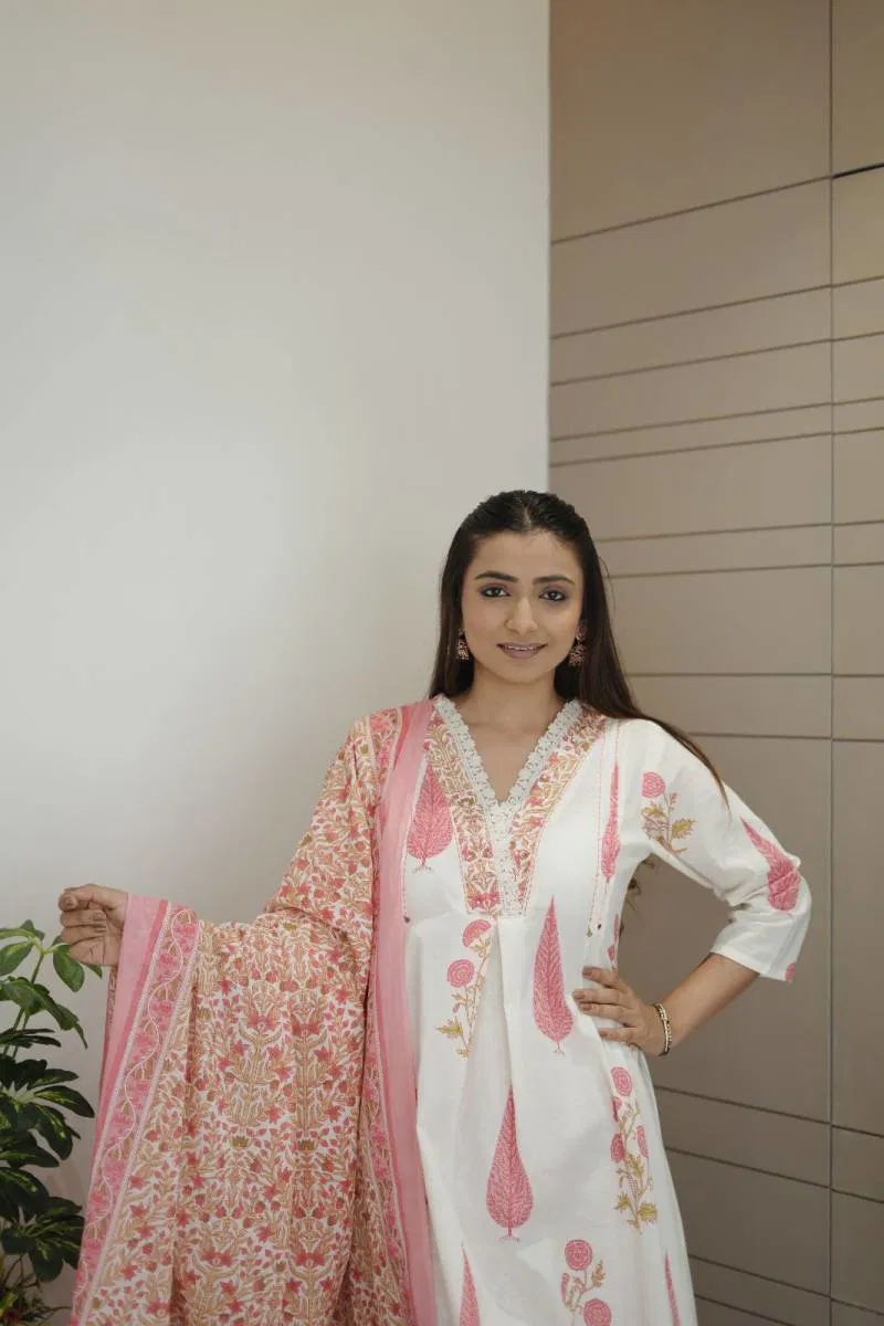 Tanyaa P 281 Cotton Printed Stylish Kurti Bottom With Dupatta Exporters In India
