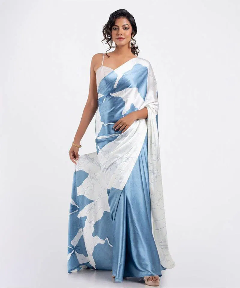 Sf Sizzler 5 Digital Printed Japan Satin Fancy Saree Wholesale Suppliers In Mumbai