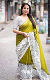 Scmd Anokhi D Digital Printed Linen Cotton Stylish Saree Wholesale In Delhi