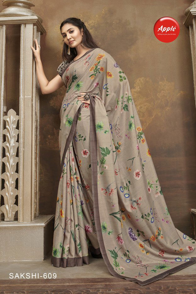 Apple Sakshi 6 Latest Fancy Regular wear Manipuri Silk Festive Wear Saree Collection
