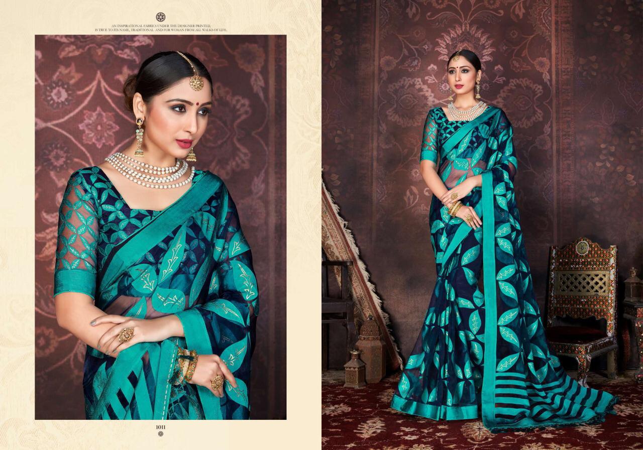 SHUBH SHREE STELLA Latest Heavy Designer Wedding Wear Orgenza Sartin Brasso with Dispro and foil with Jhalar