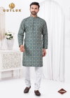 Blue Colour Outluk Vol 132 Rayon Cotton Mens Kurta Pajama Suppliers In India 132004