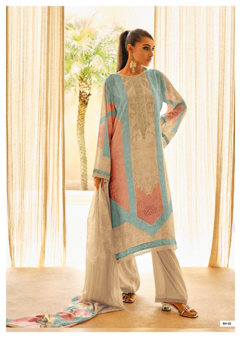 Sahira By Varsha Cotton Printed Embroidery Salwar Suits Orders In India