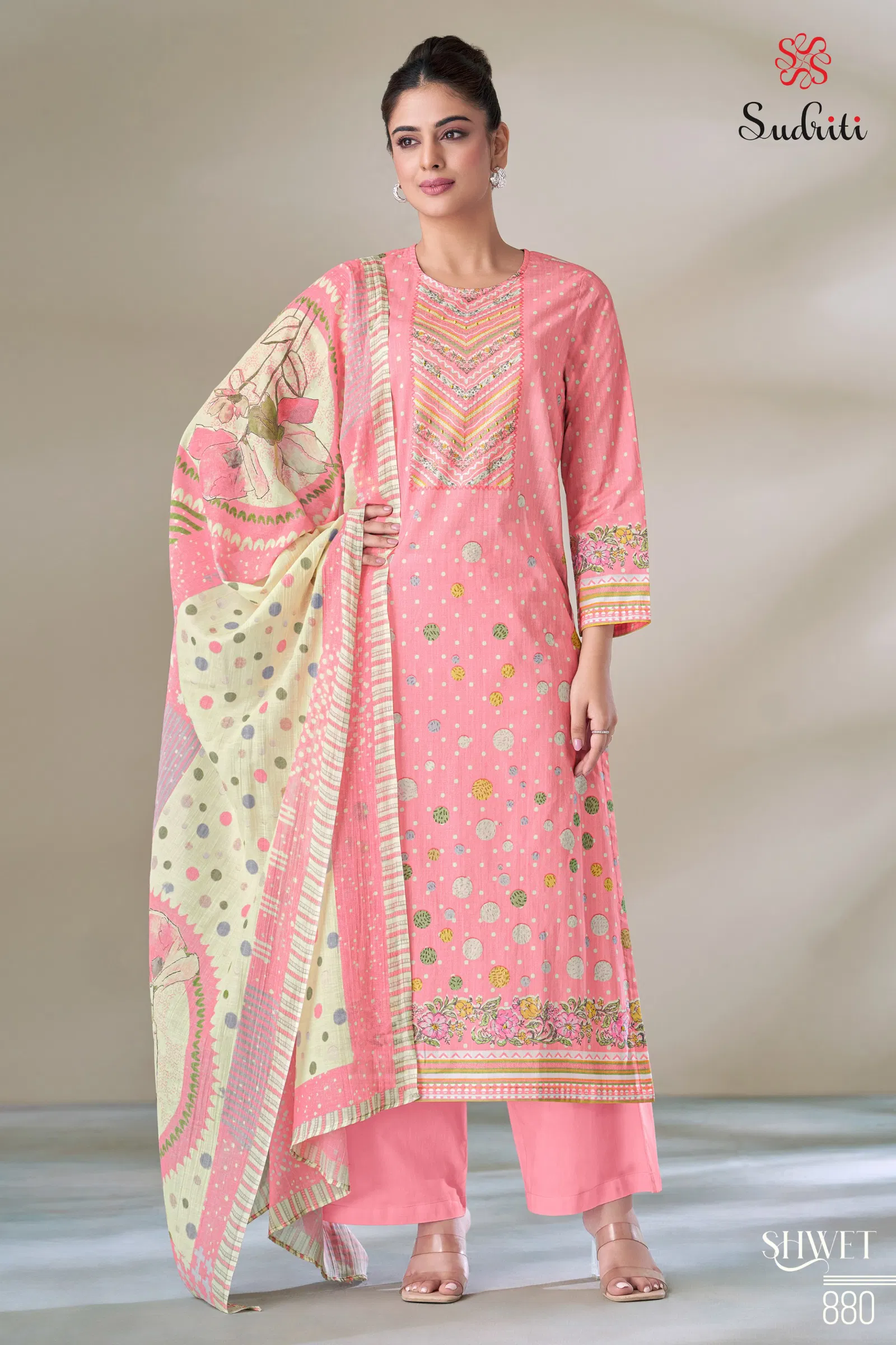 Shwet By Sudriti Lawn Cotton Printed Designer Salwar Suits Wholesale Online