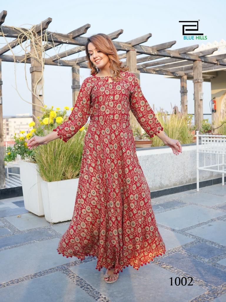 Blue Hills Magic Moments Anarkali Long Kurti Collection