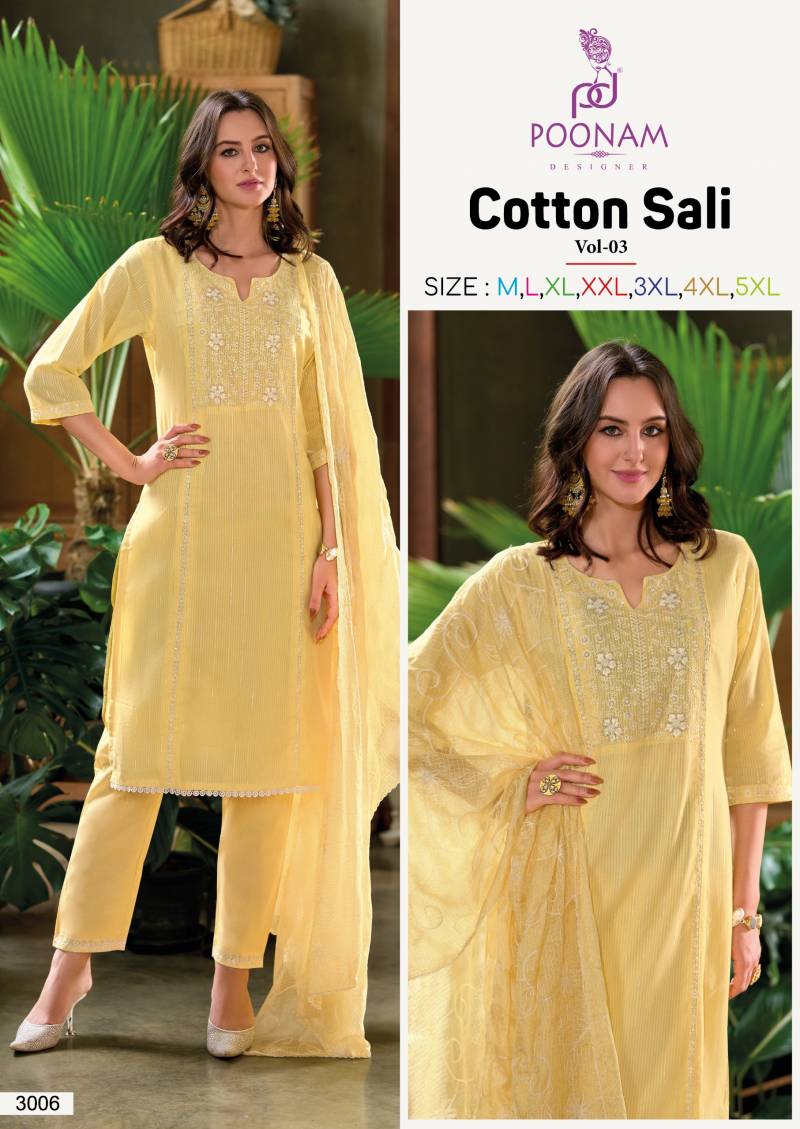 Cotton Sali Vol 3 By Poonam Cambric Cotton Kurti Bottom With Dupatta Exporters In India