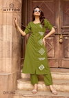 Baawri By Mittoo Rayon Threadwork Kurti With Bottom Wholesale Online
