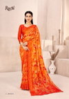 Cherry Vol 41 By Ruchi Chiffon With Sartin Weaved Border Fancy Saree Wholesale In India