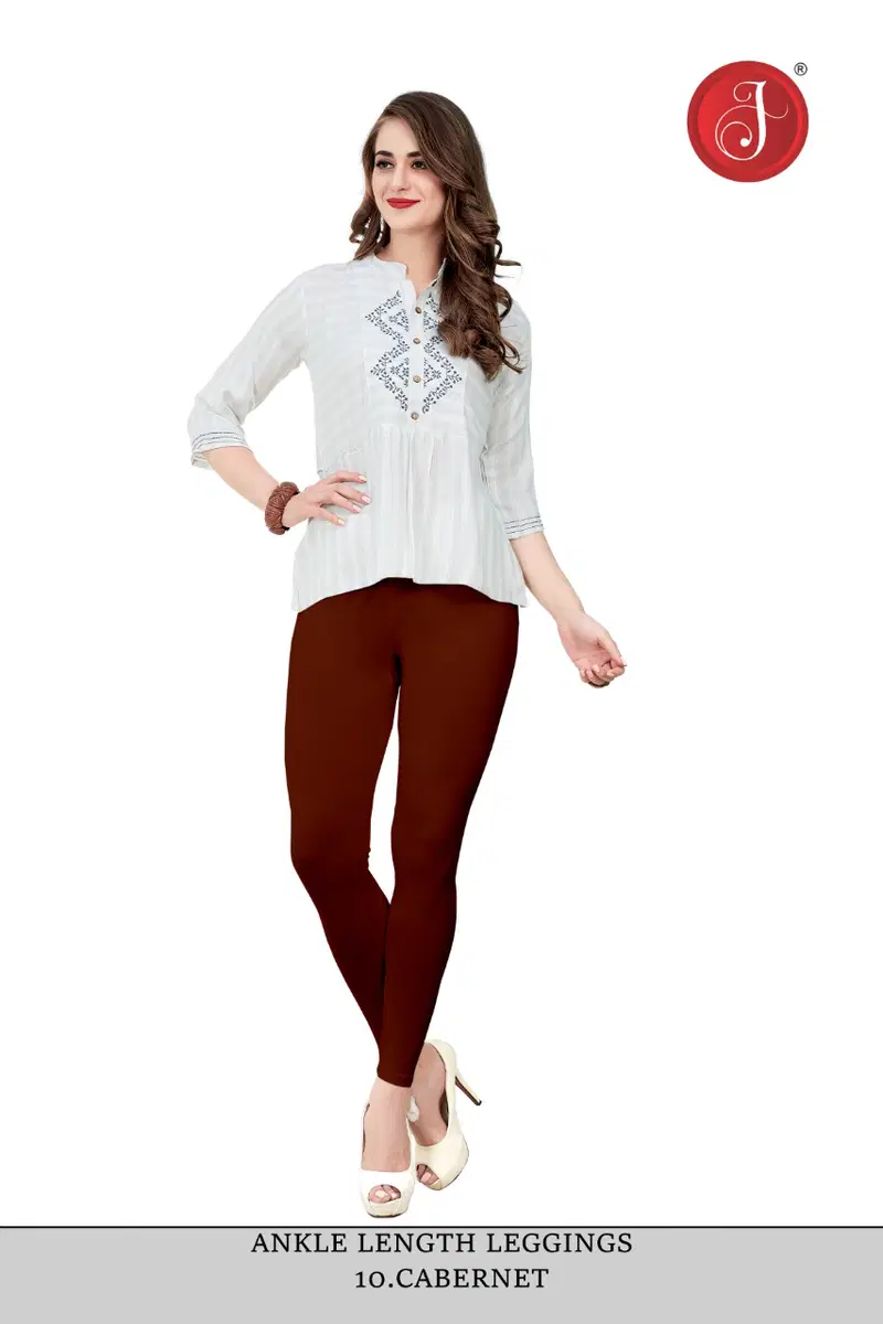 Ankle Cotton Lycra Leggings Western Catalog
