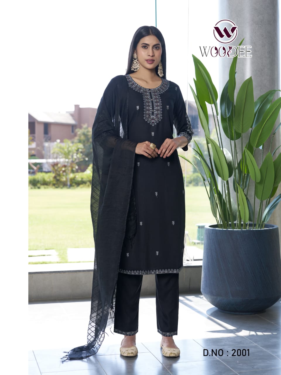 Orra By Woodee Rayon Kurti With Bottom Dupatta Suppliers In India