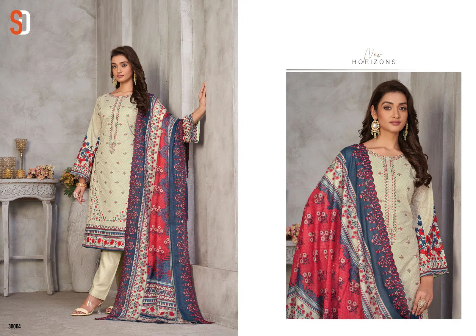 Bin Saeed Vol 3 By Sharddha Pure Cotton Readymade Suits