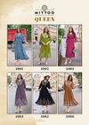 Queen By Mittoo Rayon Weaving Thread Worked Anarkali Kurti Wholesale Market
