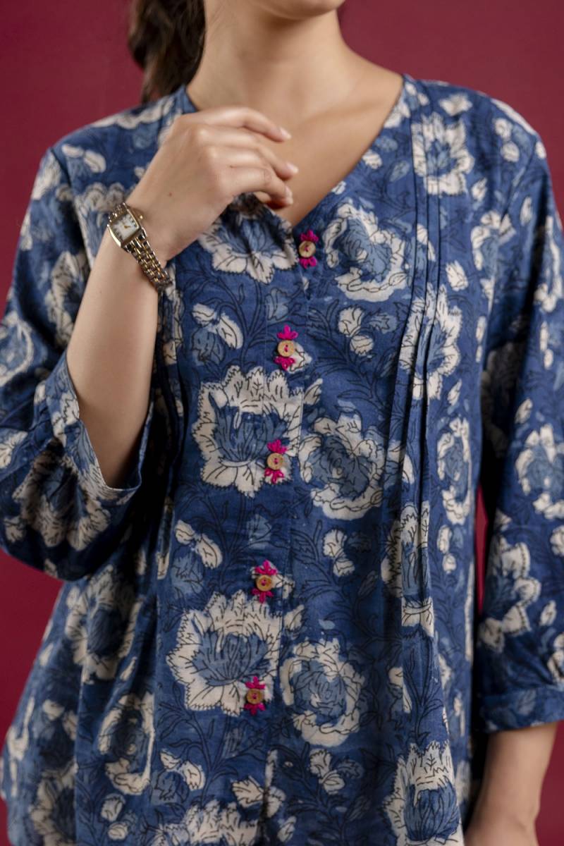 Stylee Girl 27 Cotton Block Printed Ladies Tops Wholesalers In Delhi

