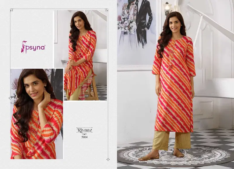 Rivaaz Vol 5 By Psyna Rayon Readymade Kurti Wholesale Price In Surat