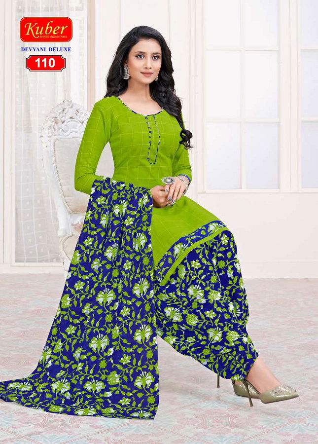 Kuber Divyani Deluxe Printed Latest Fancy Designer Regular Casual Wear Cotton Ready Made Dress Collection
