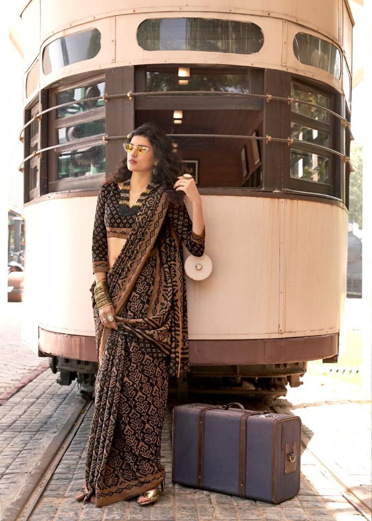 Lt Moksha Latest Fancy Designer Festive Wear Heavy Stylish Linen Braso Silk Saree Collection