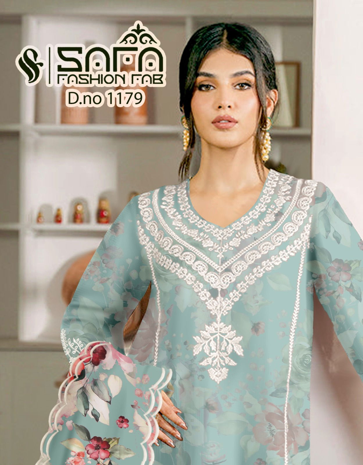 Safa Fashion Fab Dn 1179 Kurti Bottom With Dupatta Wholesale Online