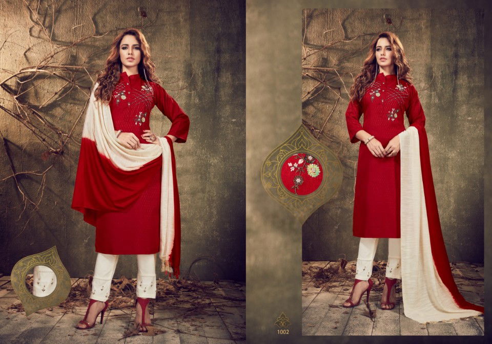 Arion Padmini Vol 2 Latest Collection Of Ready Made Designer Viscouse With Handwork Casual Wear Dress With Viscose Seded Dupatta