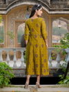 Aaradhna 2023 Mehendi Colour Rayon A Line Kurti Wholesale Market In Surat