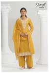 Aparna 4539 By Ganga Banarasi Mul Designer Salwar Suits
