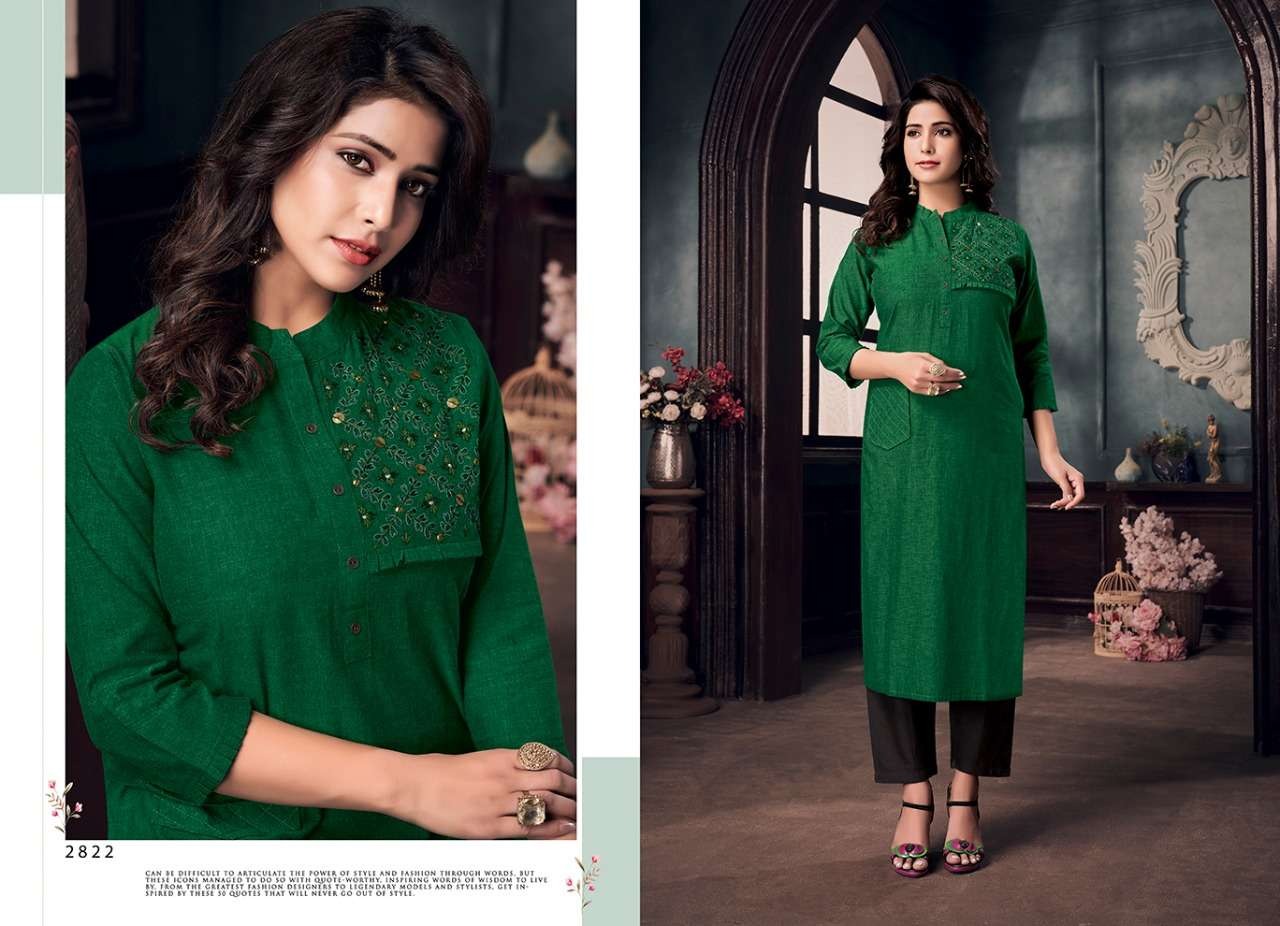 Rangoon Maria Latest Fancy festive Wear Designer Pure Cotton Kurti With Bottom Pant Collection
