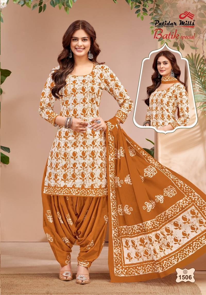 Batik Special Vol 15 By Patidar Cotton Dress Material Wholesale Price In Surat