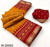 Ikkat By Rajyog Soft Mul Cotton Patola Printed Pallu Border Saree Exporters In India