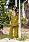 Vama Vol 4 By Ossm Viscos Vetican Silk Embroidery Online Co Ord Set Wholesale