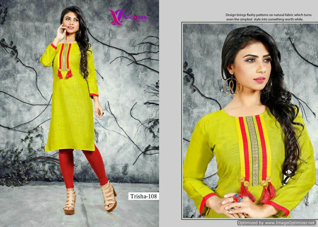 Trisha Vol-1 Designer Stylish Casua Wear Long Sleeves Kurti Collection