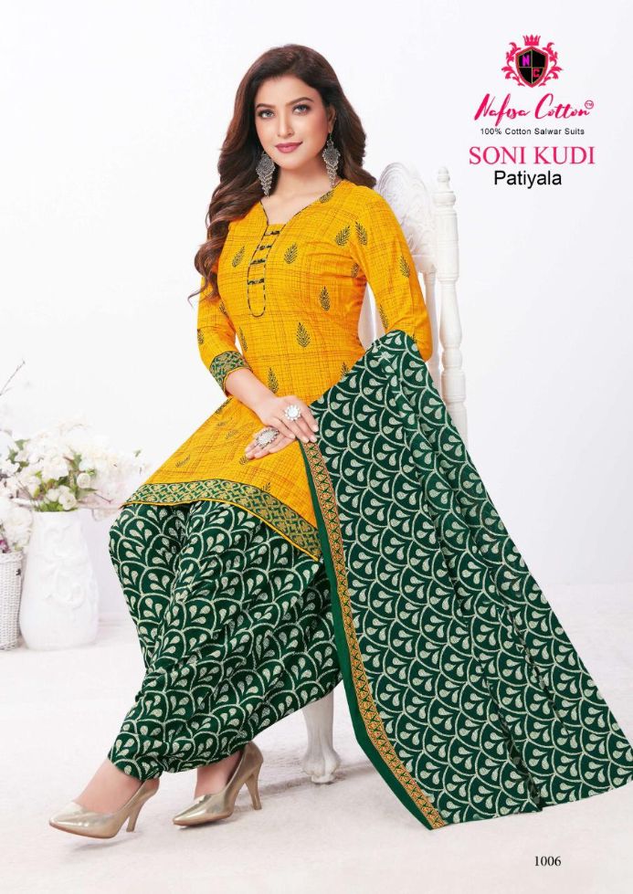 Nafisa Soni Kudi Patiyala 1 Regular Wear Indo Cotton Printed Dress Material Collection