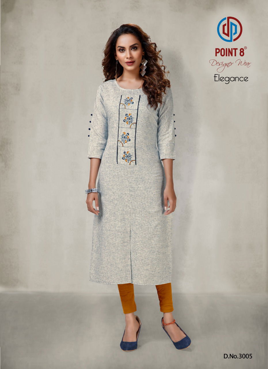 Deeptex Elegance 3 Ethnic Wear Cotton Embroidery Work Kurtis Collection
