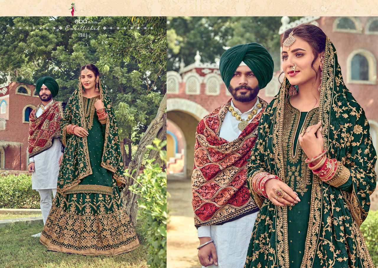 Eba Gulabi Rang Designer pure viscose upada silk with khatli work with heavy embroidery work With Dupatta Salwar Suits Collection