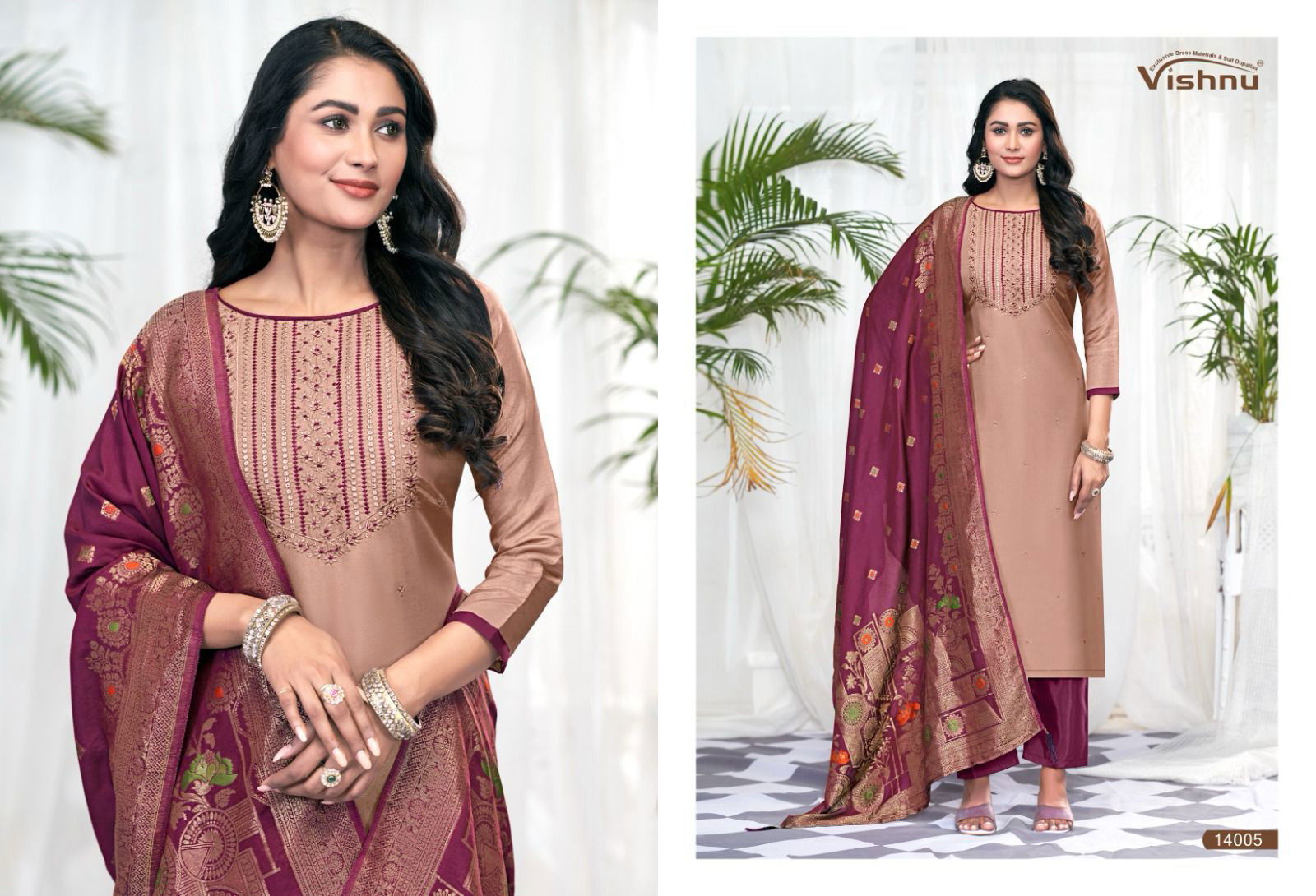 Vishnu Glorious Vol 2 Shimmer Fancy Dress Material Collection