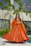 Clora Vol 10 Mal Silk Digital Anarkali Kurti With Bottom Dupatta Suppliers In India