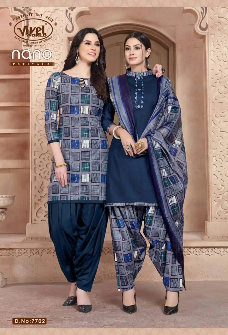 NANO PATIYALA NEW Launch Of Designer Cotton Regular Wear Printed Salwar Suit With Cotton Dupatta